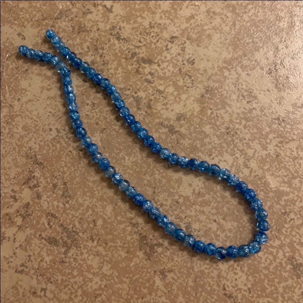 RUBYCA (70) Pieces of Round Blue Beads